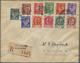 Br Frankreich: 1944, TOULOUSE "R.F." Liberation Overprints, Lot Of Four Covers. - Used Stamps