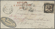 Br Frankreich - Portomarken: 1868/1946, Group Of Six Entires Bearing Postage Due Stamps Incl. Nice Sect - 1859-1959 Lettres & Documents