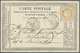 Br Frankreich - Ganzsachen: 1873/1876, Lot Of 46 Used Postcard Forms Mainly Franked With 15c. Bistre, S - Autres & Non Classés