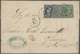 Delcampe - Br/GA Griechenland: 1841/1950, Lot Of Ca. 45 Folded Letters, Covers And A Small Part Unused Postal Station - Lettres & Documents