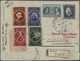 Delcampe - Br/GA Griechenland: 1841/1950, Lot Of Ca. 45 Folded Letters, Covers And A Small Part Unused Postal Station - Brieven En Documenten