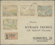 Delcampe - Br/GA Griechenland: 1841/1950, Lot Of Ca. 45 Folded Letters, Covers And A Small Part Unused Postal Station - Brieven En Documenten