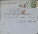 Brfst Großbritannien: 1863/1866, Assortment Of 28 Fronts/large Fragments Addressed To New York, Franked Wi - Other & Unclassified