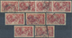 O Großbritannien: 1865/1935 (ca.), Used Assortment On Stockcards, Varied Condition, E.g. 16 Copies 4d. - Andere & Zonder Classificatie