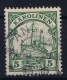 Deutsch Karolinen Mi Nr 8 Stempel ANGAUR  Friedemann Nr 1 - Islas Carolinas