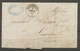 1850 Lettre Obl CAD T15 BADONVILLER + Taxe Main  MEURTHE(52) TB. X1654 - 1849-1876: Periodo Clásico