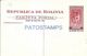 78745 BOLIVIALA TARIJA VISTA PARCIAL POSTAL STATIONERY POSTCARD - Bolivie