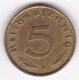 5 Reichspfennig 1938 A (BERLIN). Bronze-aluminium - 5 Reichspfennig