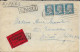 1932 - PASTEUR - ENVELOPPE EXPRES De PARIS => MALMÖ (SUEDE) - DESTINATION En EXPRES ! - 1922-26 Pasteur