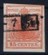 Osterreich Lombardei Venetien 1850 Mi  3 X R Type I Geripptes Papier Cancelled - Gebraucht