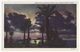 USA, Moonlight On Corpus Christi Bay Texas TX, 1930s Unused Vintage Linen Curt Teich Postcard - Curt Teich - Night View - Corpus Christi