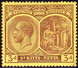 ST KITTS_NEVIS 1927 SG #45a 3d Purple On Yellow MLH Wmk Mult. Script CA - St.Christopher-Nevis-Anguilla (...-1980)