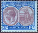 ST KITTS_NEVIS 1922 SG #47 2sh MH Wmk Mult. Script CA CV £14 - St.Christopher-Nevis-Anguilla (...-1980)