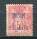 4956  DEDEAGH   N°  7*     2pi S. 50c  Rose    Timbre De France  Surchargé (bleu)    TB - Ongebruikt