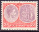 ST KITTS_NEVIS 1938 SG #73 3d MH Perf.13 Ordinary Paper CV £28 - St.Christopher-Nevis-Anguilla (...-1980)