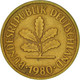 Monnaie, République Fédérale Allemande, 5 Pfennig, 1980, Stuttgart, TTB - 5 Pfennig