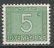 Luxembourg 1946. Scott #J23 (MNG) Numeral Of Value - Portomarken