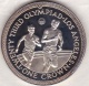 Isle Of Man . 1 Crown 1984 Proof, Olympiad Los Angeles. RUNNERS , En Argent - Isle Of Man