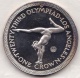 Isle Of Man . 1 Crown 1984 Proof, Olympiad Los Angeles. GYMNASTICS, En Argent - Isle Of Man
