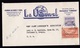 Cuba: Airmail Cover To USA, 1951, 2 Stamps, Airplane, Building, Nice Logo (minor Discolouring, See Scan) - Brieven En Documenten