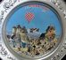 AC - NEVSEHIR CAPPADOCIA BALLOON, HORSES, MOUNT BIKING ILLUSTRATED SOUVENIR METAL PLATE - Autres & Non Classés