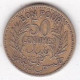 Protectorat Français Bon Pour 50 Centimes 1921 – AH 1340 En Bronze-aluminium, Lec# 182 - Tunesië