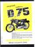 Publicité 1970 Env./ Prospectus Motobécane D 75 75cm3 à Pantin 93 ( Dos Vierge) - Publicités