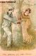 BELLE SERIE DE 6 CPA : COUPLE CHARME AMOUR FANTAISIE GAUFREE EMBOSSED 1900 - Couples