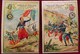 POULAIN Lot De 2 CHROMO Gaufrées MEDAILLE MILITAIRE ZOUAVES Et D' ITALIE , DECORATION , 2 Old Advert MILITARY MEDALS - Poulain