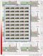 Zaire 0993** 1,50K  Locomotive "Buddicom 33" - Feuille / Sheet De 50  MNH - Unused Stamps