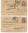 1906/1908 - INDIA - 2 CARTES ENTIER Avec REPONSE PAYEE (REPLY) - 1902-11 King Edward VII