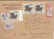 5988FM- HANNAH ARENDT, DOROTHEA ERXLEBEN, STAGE COACH, STAMPS ON REGISTERED COVER, 1990, WEST GERMANY - Storia Postale