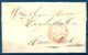 1845 , CIUDAD REAL , CARTA CIRCULADA ENTRE PUERTO LÁPICE Y CIUDAD REAL , BAEZA DE MANZANARES , LLEGADA AL DORSO. - ...-1850 Prephilately