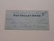 FRESNO California -The VALLEY BANK ( Order ) Anno 1923 ( Zie Foto Details ) !! - Stati Uniti