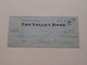 FRESNO California -The VALLEY BANK ( Order ) Anno 1923 ( Zie Foto Details ) !! - Etats-Unis