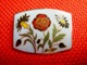 Broche Ancienne Bouquet Stylisé Sur Plaque émaillée Mi XXème TBE - Brooches