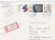 65791- CRAFTS, EARTH, M.F. AMEKE, STAMPS ON REGISTERED COVER, 1991, GERMANY-WEST - Storia Postale