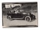 Groupe De Touristes Dans Voiture Decapotable A La Campagne Chauffeur Ancienne Photo 1930 - Cars