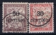 Maroc : TAX Yv 3 + 4 Obl./Gestempelt/used - Timbres-taxe