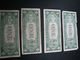 $1 SILVER CERTIFICATE  1935F SERIES  SET OF 4    (4K50-7) - Silver Certificates (1928-1957)