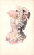 CPA Fantaisie - Illustration - Jolie Jeune Femme Portrait - Femmes