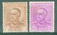 Italy 1928 Effige V.E. III MNH** - Lot. RE224-225 - Neufs