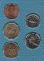 TANZANIA COIN SET 5 MONNAIES: 5 SENTI - 1 SHILINGI 1981 - 1992 ANIMALS - Tanzania