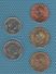 TANZANIA COIN SET 5 MONNAIES: 5 SENTI - 1 SHILINGI 1981 - 1992 ANIMALS - Tanzania