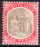 ST KITTS_NEVIS 1906 SG #13 1d MH Grey-black And Carmine Wmk Mult.Crown CA Chalk-surfaced Paper - St.Christopher-Nevis-Anguilla (...-1980)