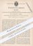 Original Patent - W. R. Stegmann , Leipzig 1885 , Schrotleiter Mit Schraubenwinde  | Winde , Leiter , Hebezeug , Aufzug - Historische Dokumente