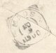 Delcampe - Nederlands Indië - 1900 - 2,5 Cent Cijfer In Paar Als Bijfrankering Op Envelop G12 Van VK DJOMBANG Via Maos Naar Bussum - Nederlands-Indië