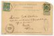 Belgique-1899--Entier Postal CP Avec Complément Pour Houilles (France) -Beaux Cachets TONGRES Et HOUILLES - Cartes Postales 1871-1909