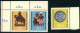 1969, Lausitzer Volkskunst Postfisch Komplett, Zusammendruck Mit Leerfeld. - Unused Stamps