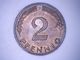 ALLEMAGNE  2 PFENNIG 1968 F - 2 Pfennig